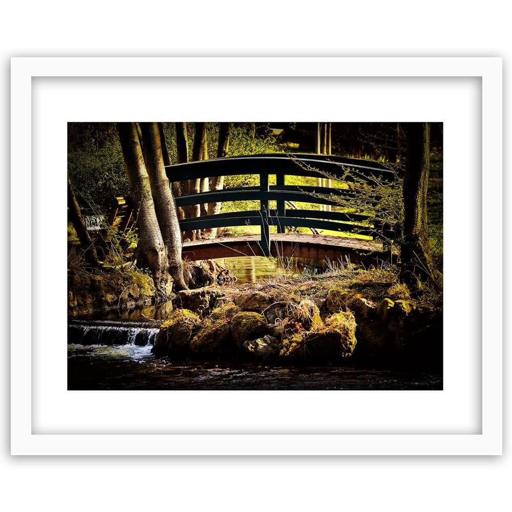 Glezna baltā rāmī - The Bridge Over The River Home Trends DECO