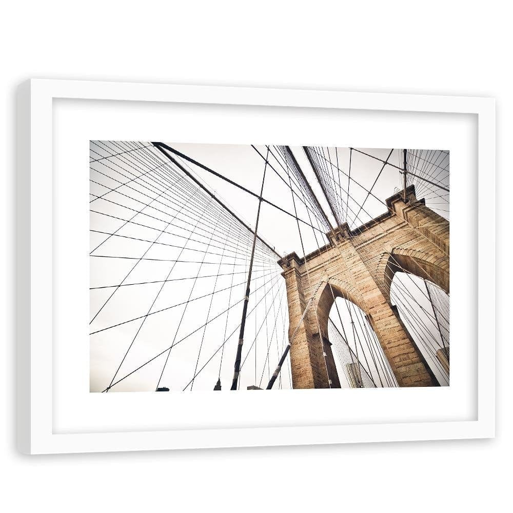 Glezna baltā rāmī - The Design Of The Brooklyn Bridge Home Trends DECO