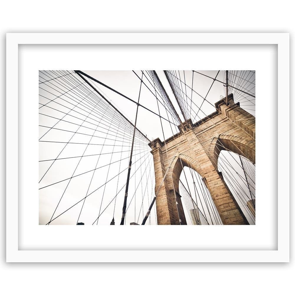 Glezna baltā rāmī - The Design Of The Brooklyn Bridge Home Trends DECO
