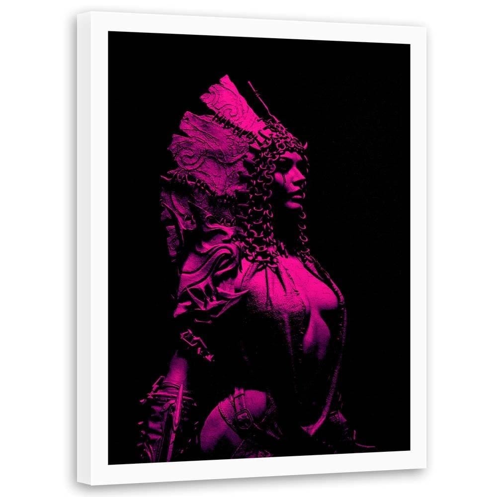 Glezna baltā rāmī - The Pink Goddness Home Trends DECO