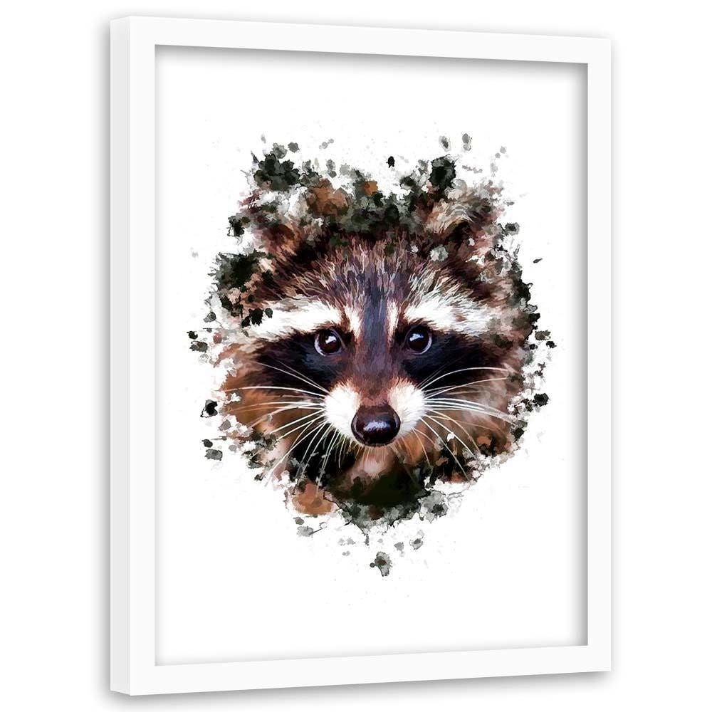 Glezna baltā rāmī - The Raccoon Home Trends DECO