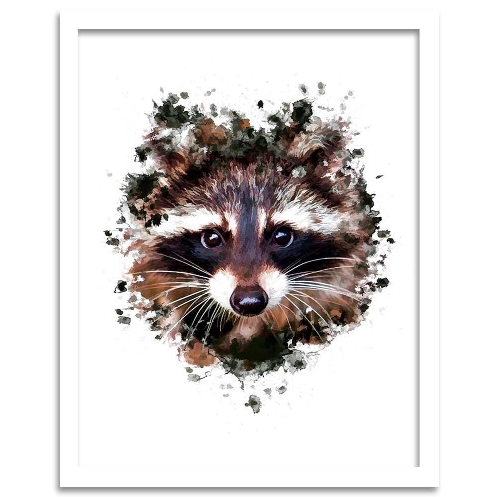 Glezna baltā rāmī - The Raccoon Home Trends DECO