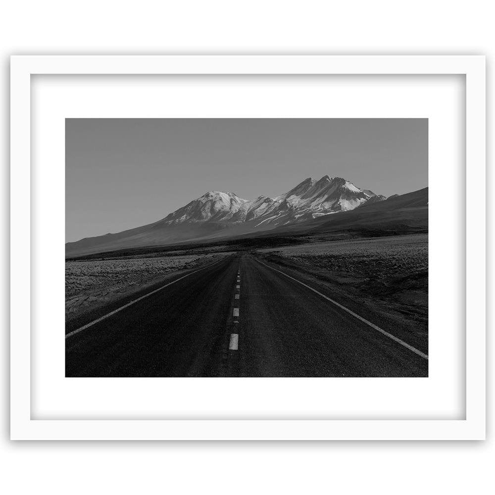 Glezna baltā rāmī - The Road Through The Wilderness 2 Home Trends DECO