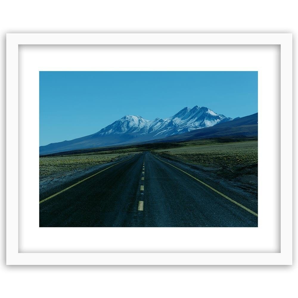 Glezna baltā rāmī - The Road Through The Wilderness 4 Home Trends DECO