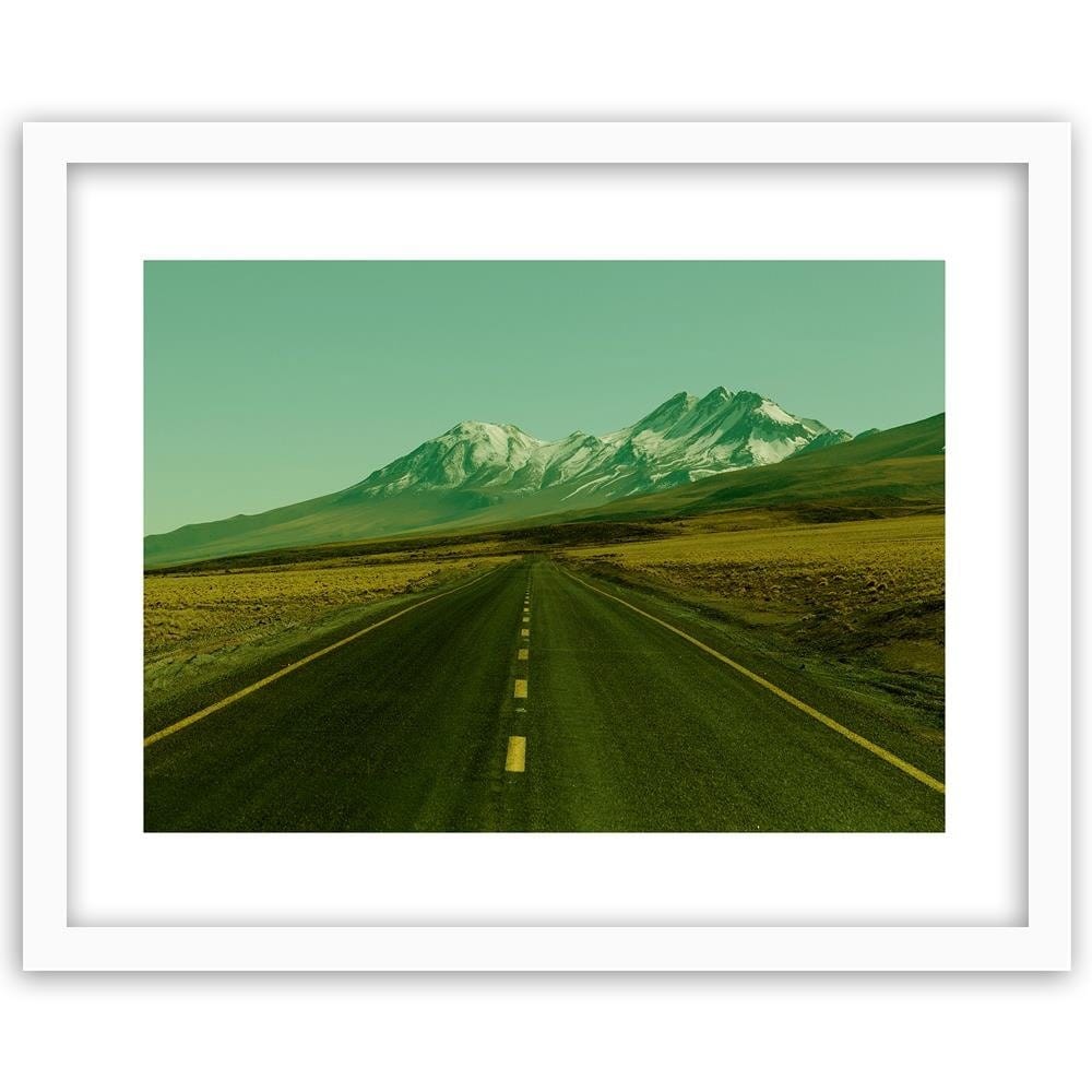 Glezna baltā rāmī - The Road Through The Wilderness Home Trends DECO