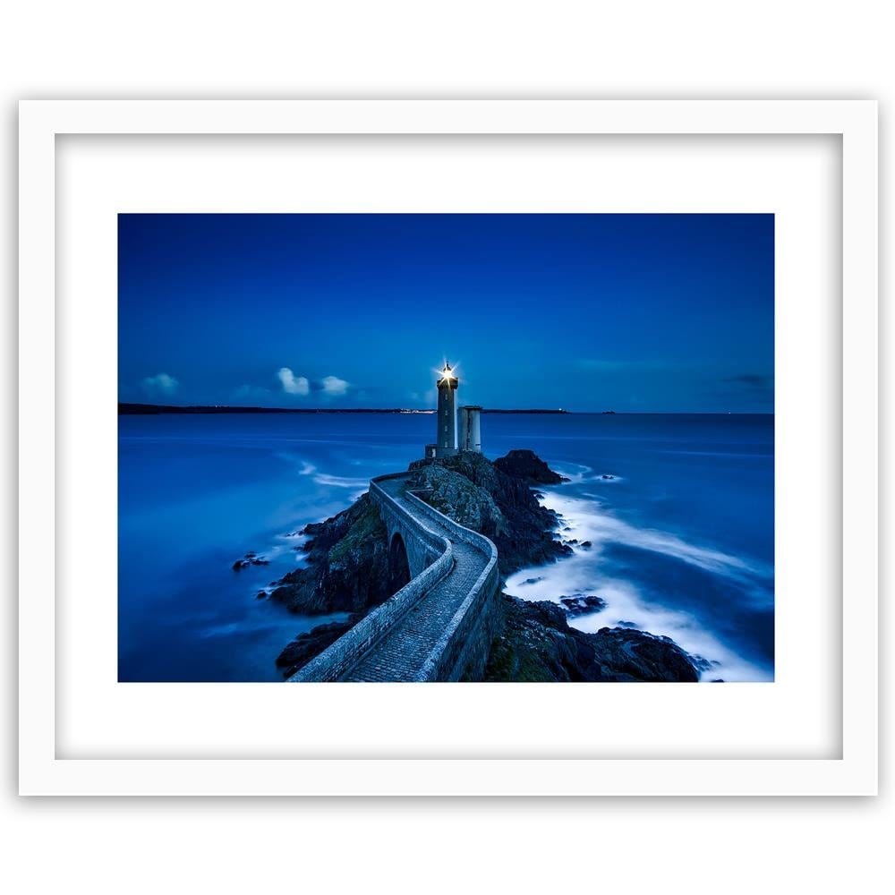 Glezna baltā rāmī - The Road To The Lighthouse Home Trends DECO