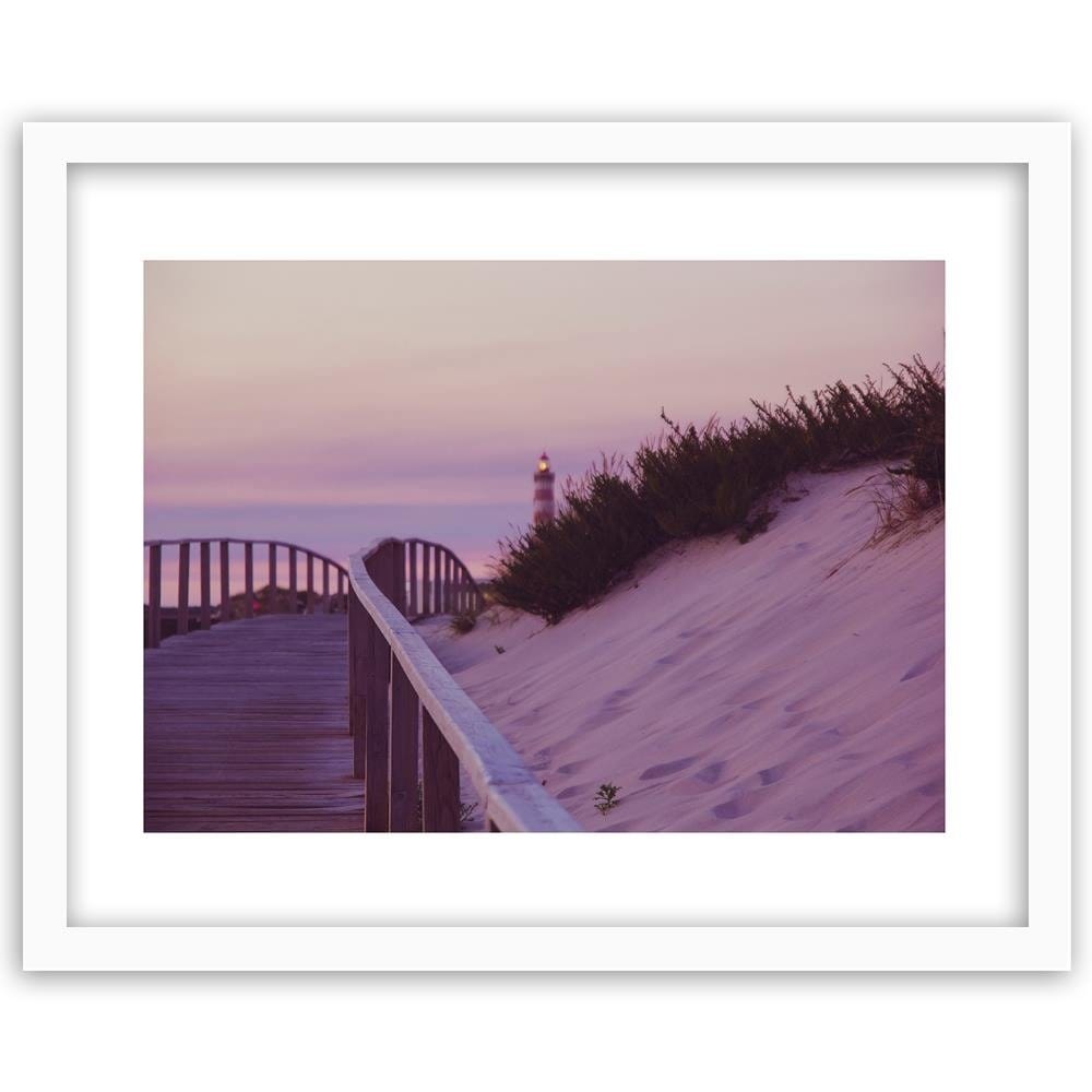 Glezna baltā rāmī - The Road To The Lighthouse Home Trends DECO