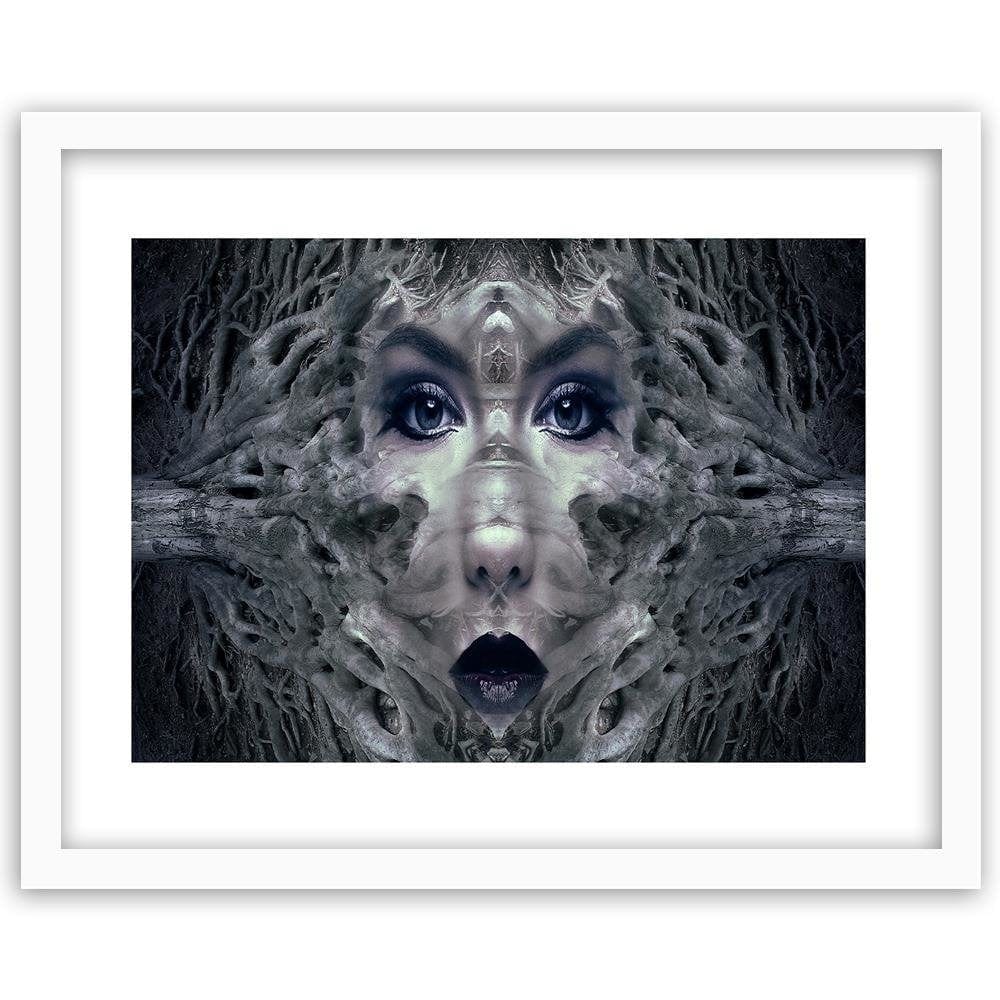 Glezna baltā rāmī - The Woman's Face Fantasy Home Trends DECO