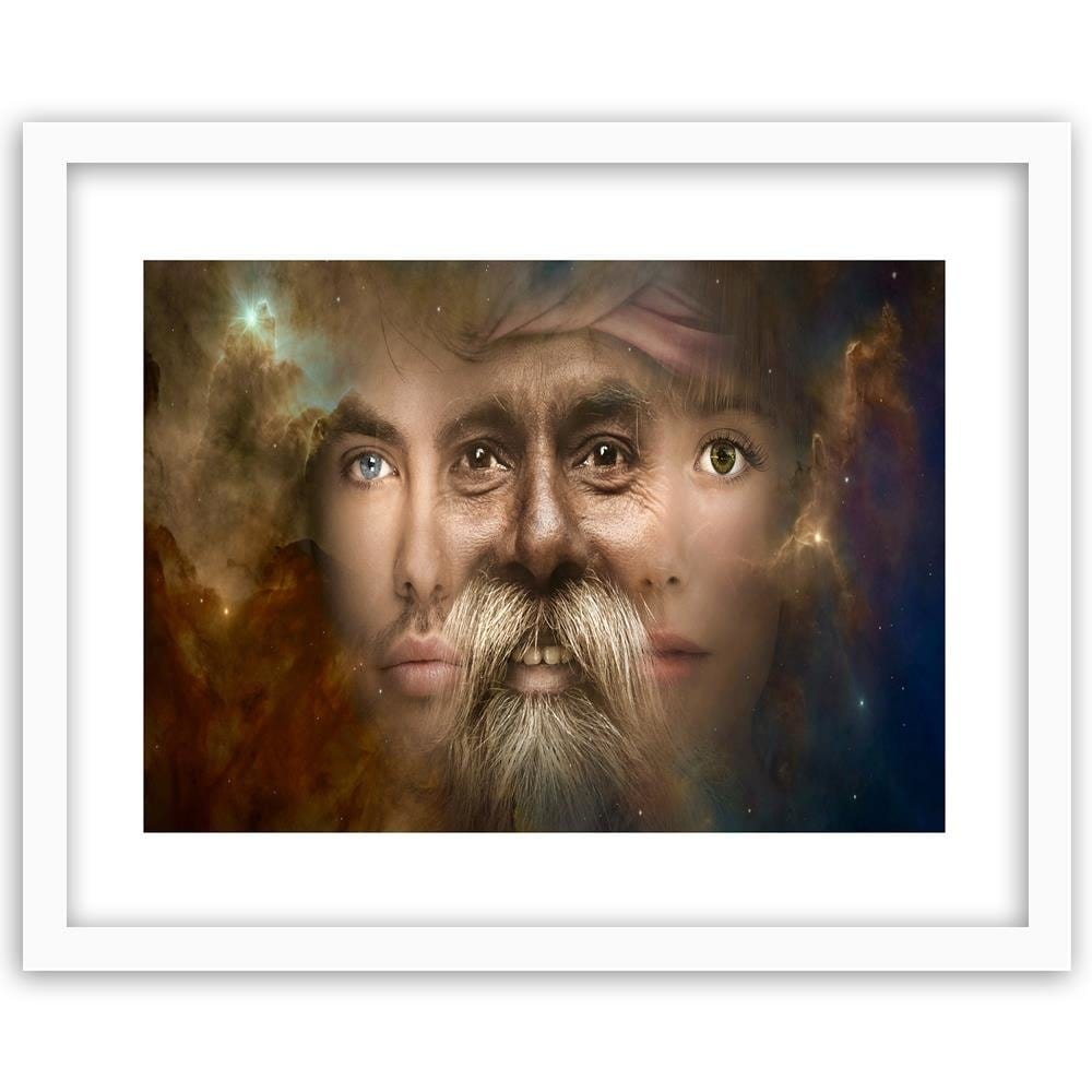 Glezna baltā rāmī - Three Faces Of Fantasy Home Trends DECO