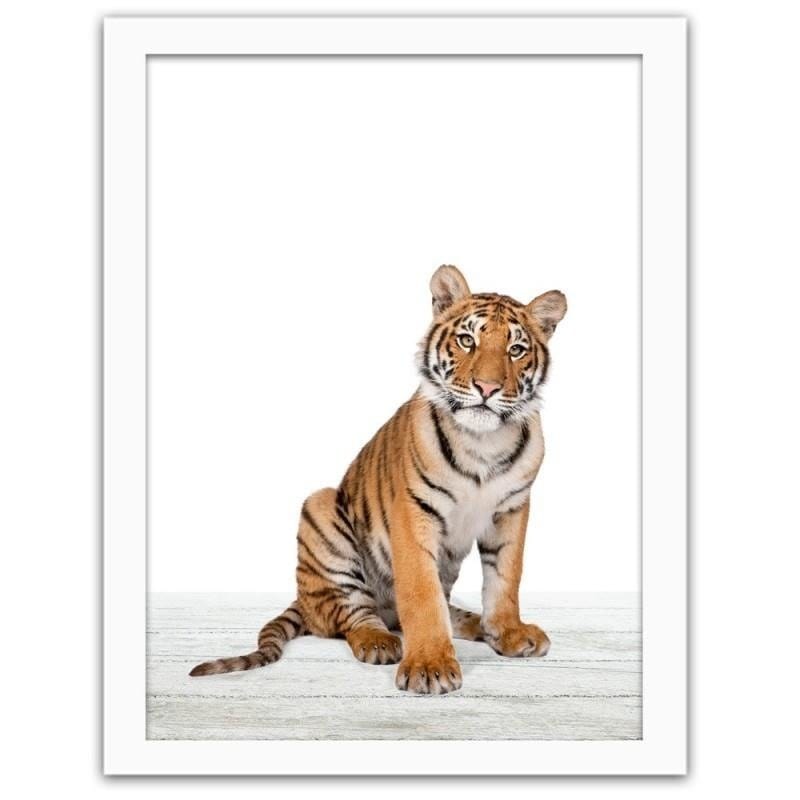 Glezna baltā rāmī - Tiger Home Trends DECO