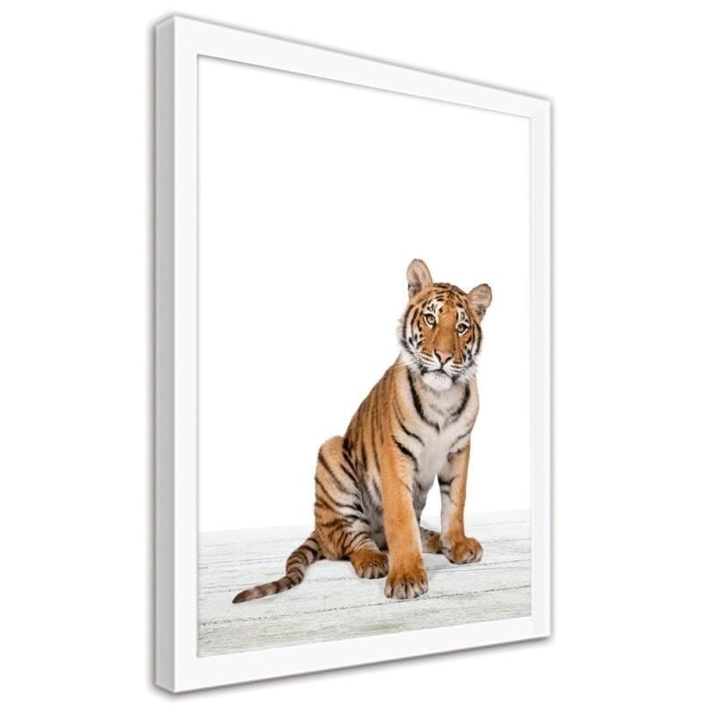 Glezna baltā rāmī - Tiger Home Trends DECO