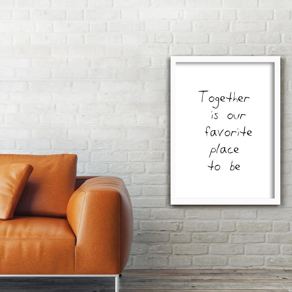 Glezna baltā rāmī - Time Best Home Trends DECO