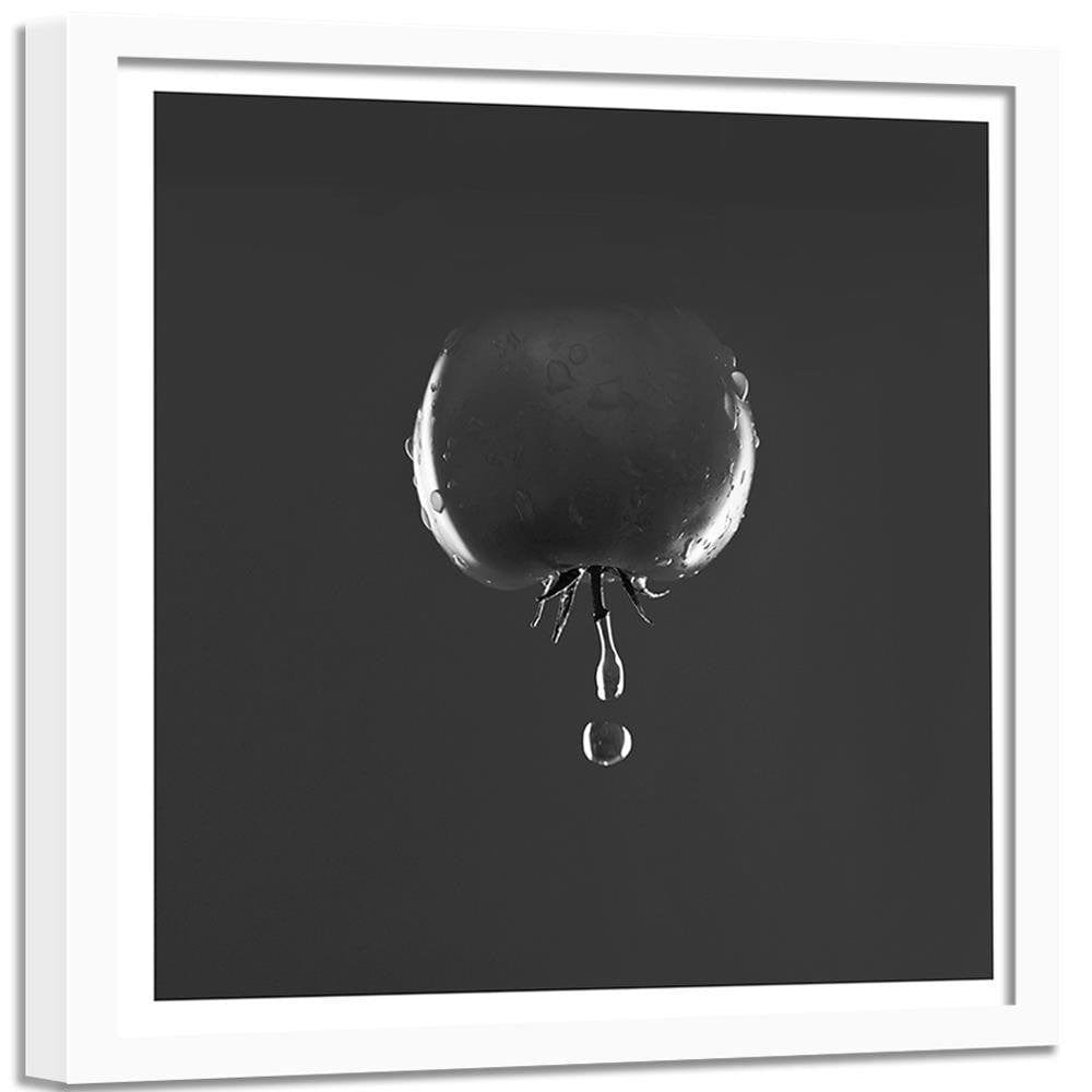 Glezna baltā rāmī - Tomato And Water Drops 2 Home Trends DECO