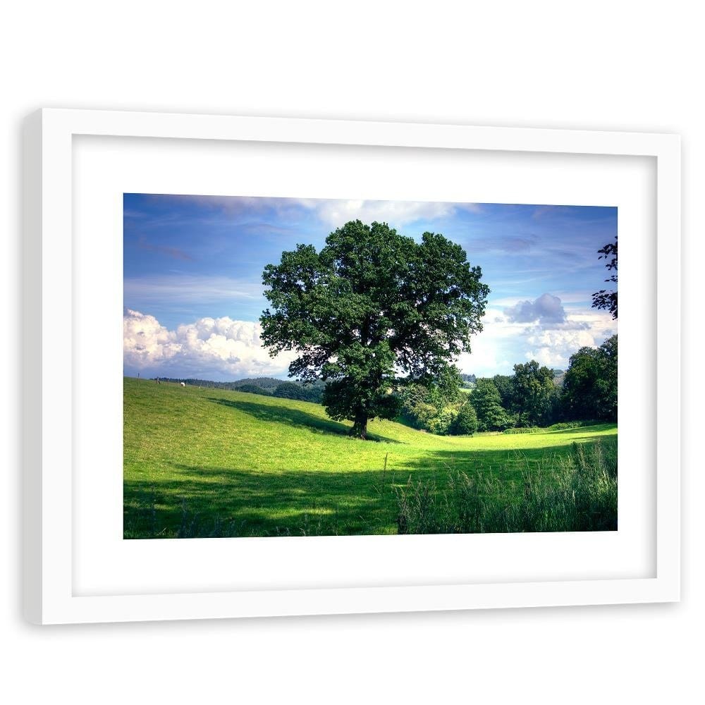 Glezna baltā rāmī - Tree Clearing 3 Home Trends DECO