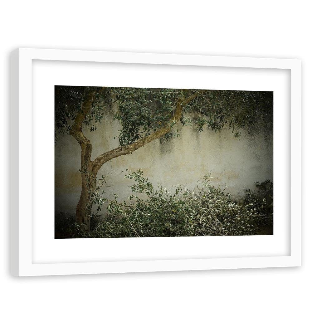 Glezna baltā rāmī - Tree On The Wall Home Trends DECO