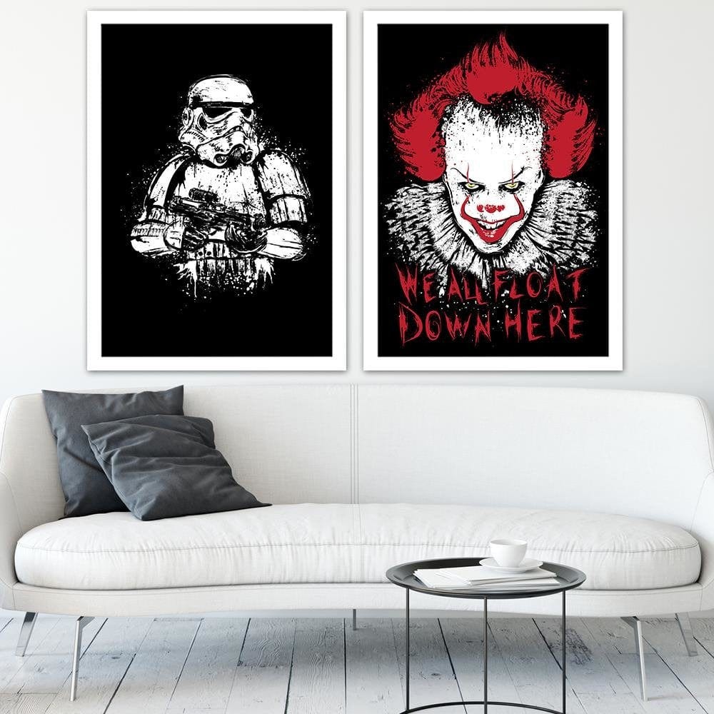 Glezna baltā rāmī - Trooper Home Trends DECO