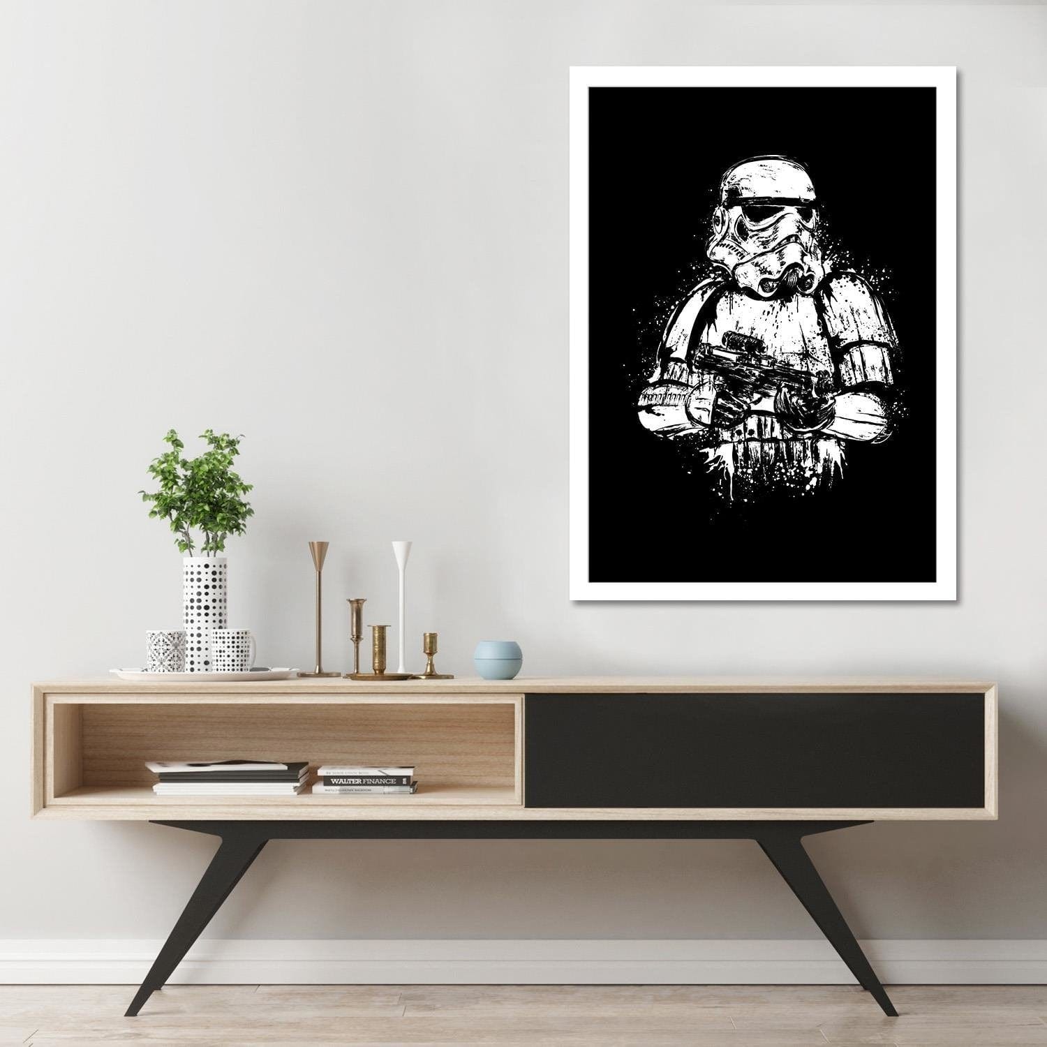 Glezna baltā rāmī - Trooper Home Trends DECO