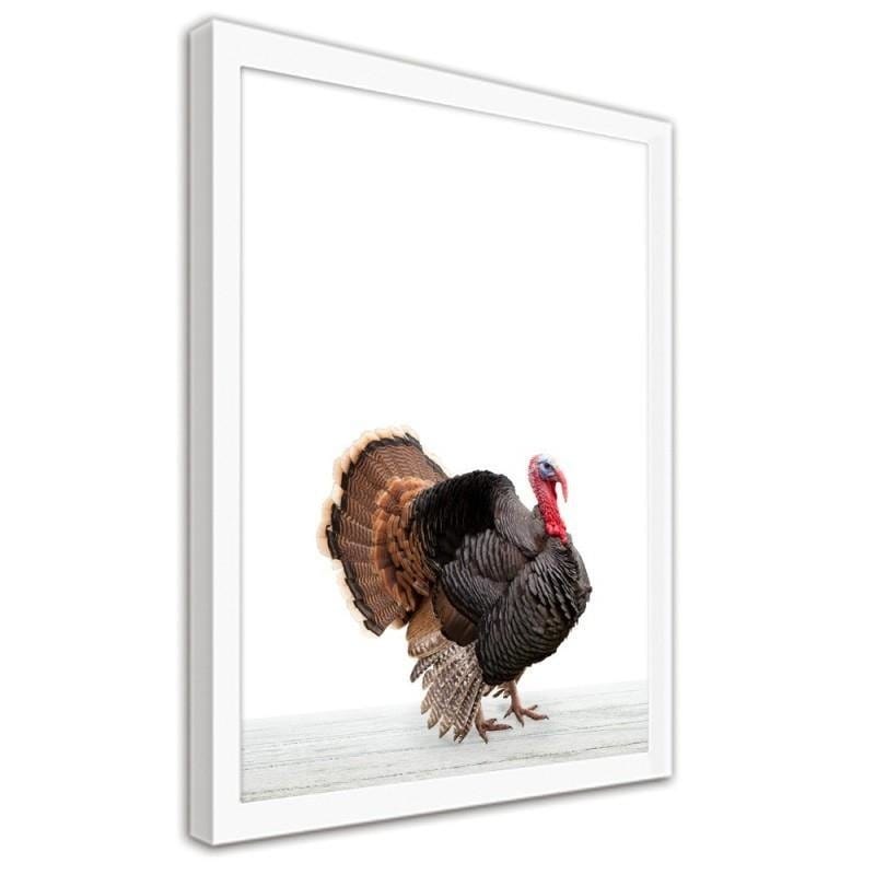 Glezna baltā rāmī - Turkey 2 Home Trends DECO