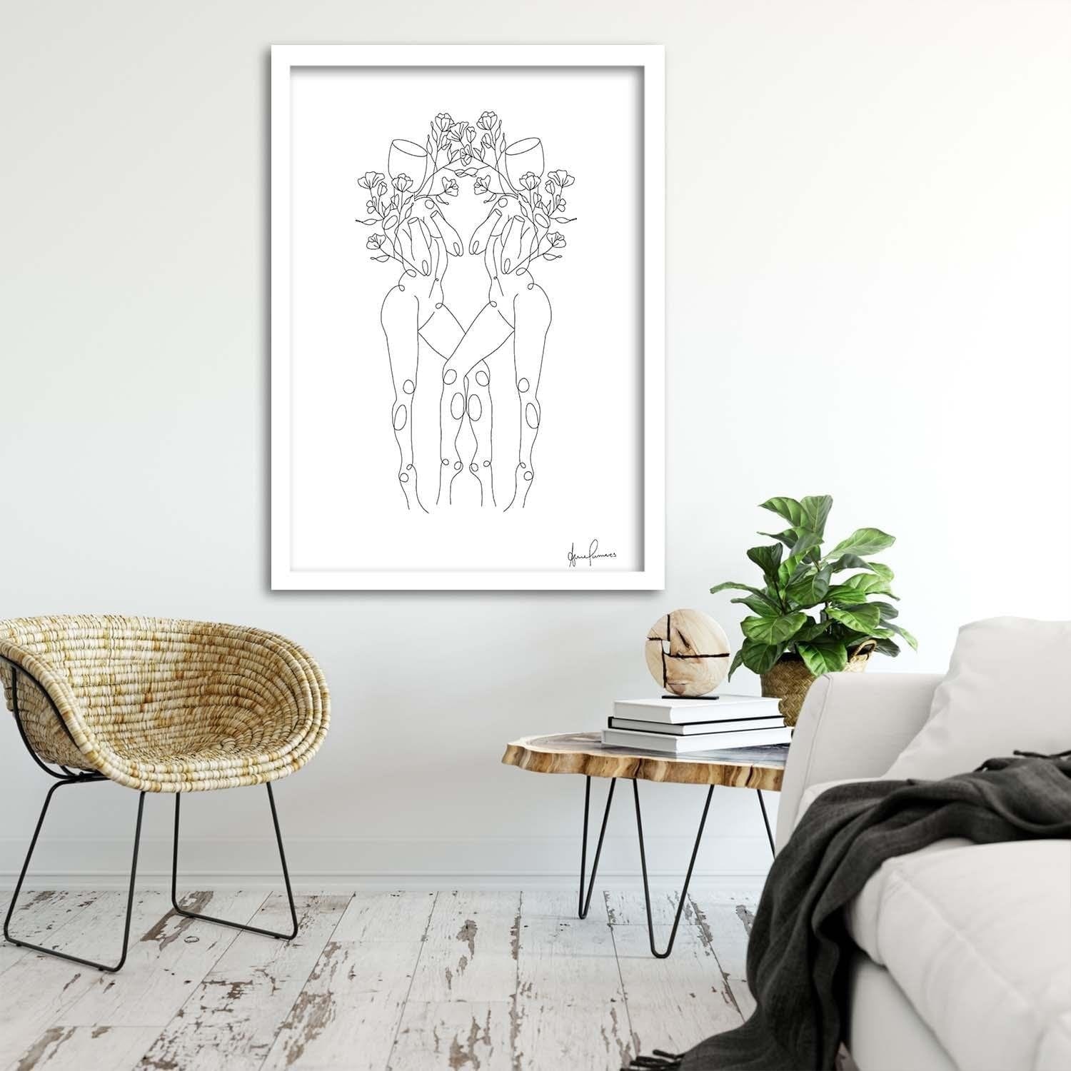 Glezna baltā rāmī - Twins Home Trends DECO