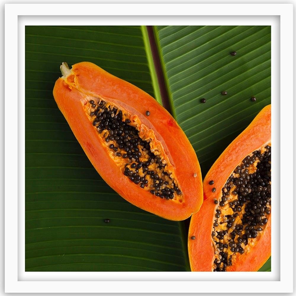 Glezna baltā rāmī - Two Halves Papaya 2 Home Trends DECO