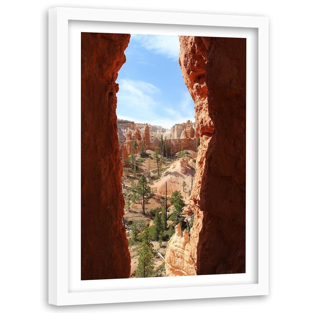 Glezna baltā rāmī - View Of Rock Landscape Home Trends DECO