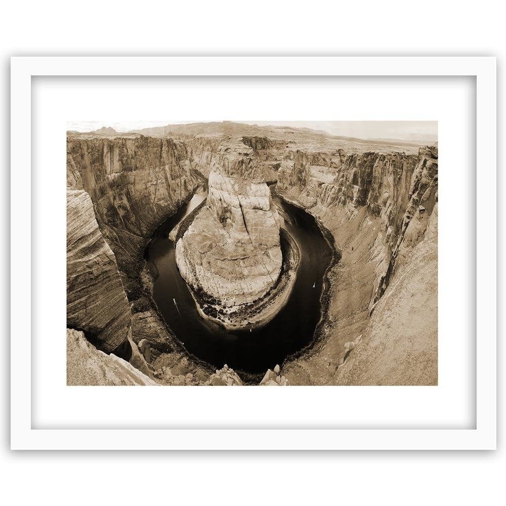 Glezna baltā rāmī - View Of The Grand Canyon 1 Home Trends DECO