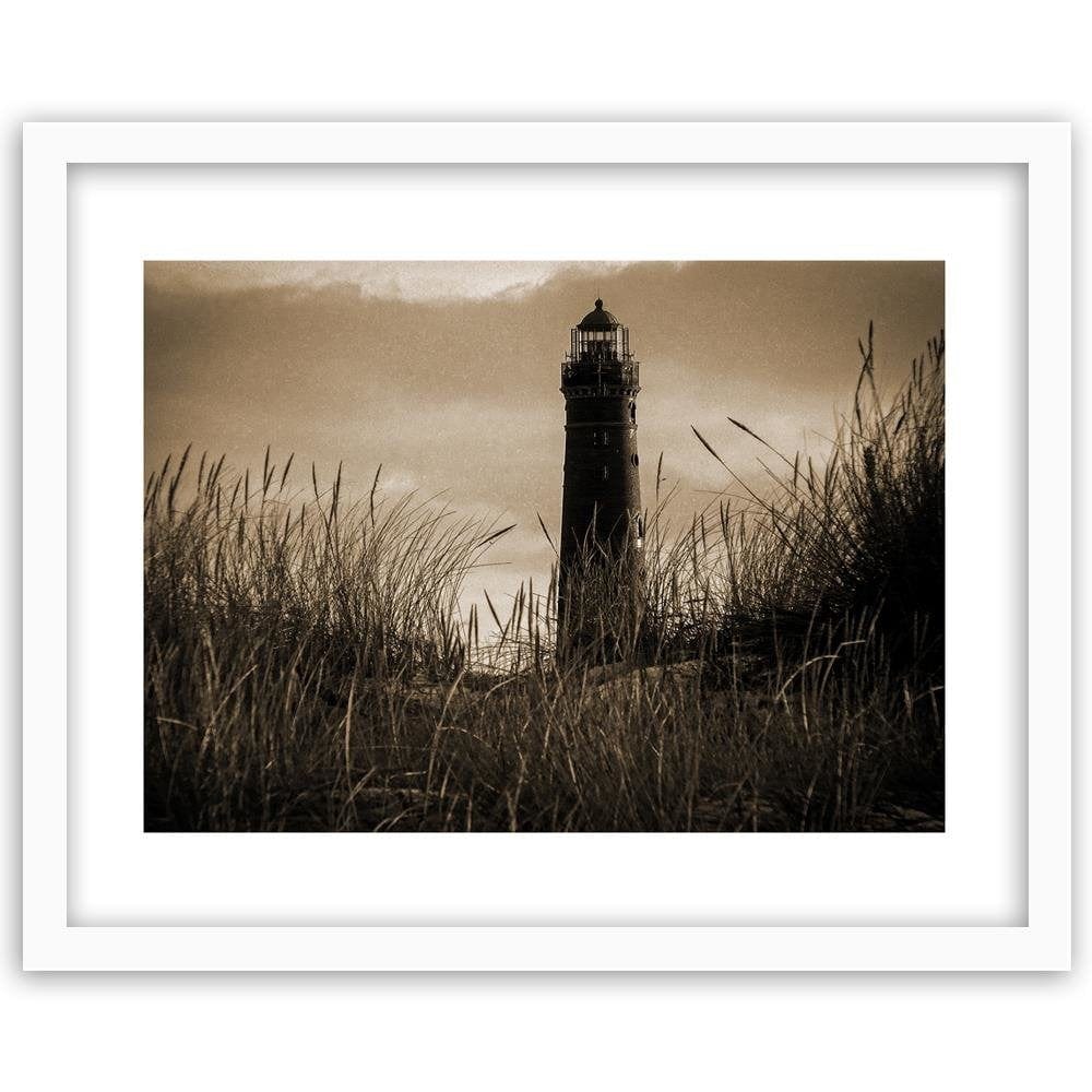 Glezna baltā rāmī - View Of The Lighthouse 1 Home Trends DECO