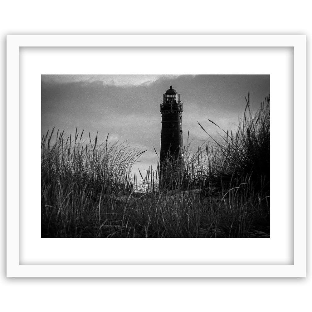 Glezna baltā rāmī - View Of The Lighthouse 2 Home Trends DECO