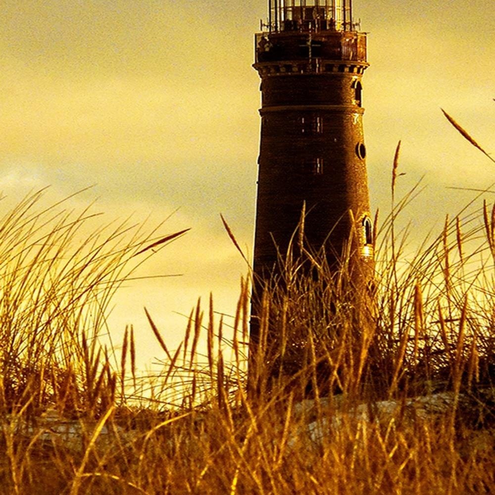 Glezna baltā rāmī - View Of The Lighthouse 3 Home Trends DECO