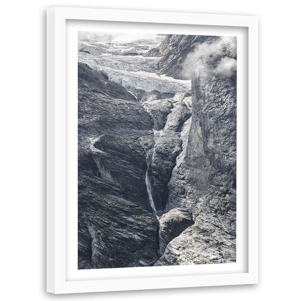 Glezna baltā rāmī - View On Rocks Home Trends DECO