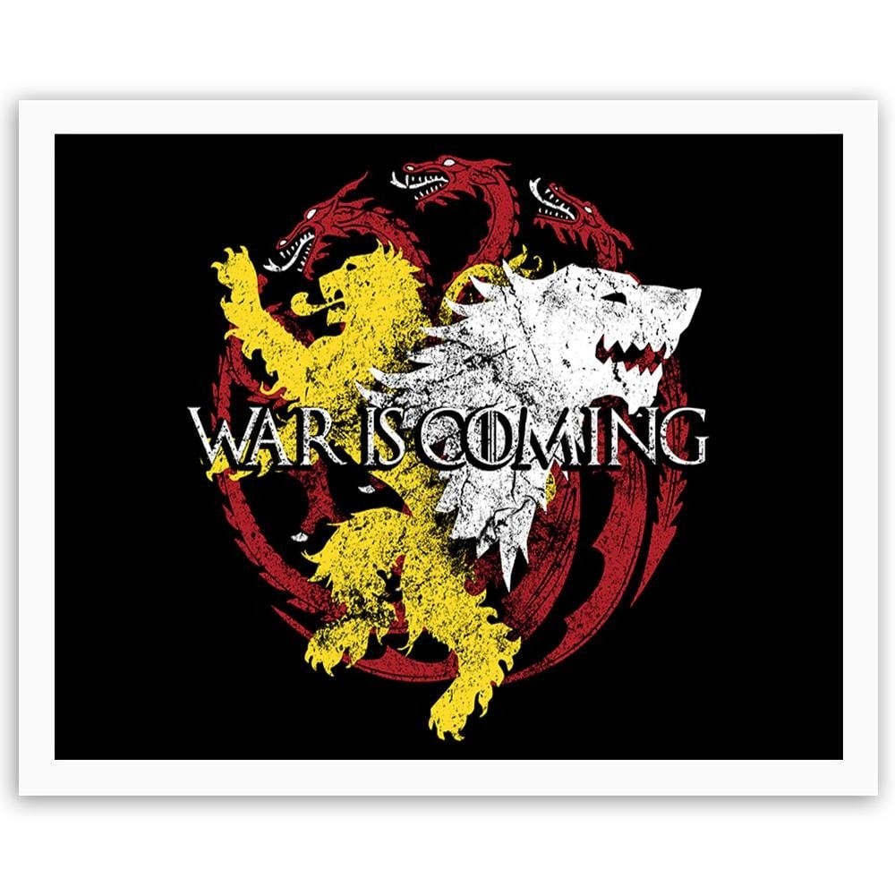 Glezna baltā rāmī - War Is Coming Home Trends DECO