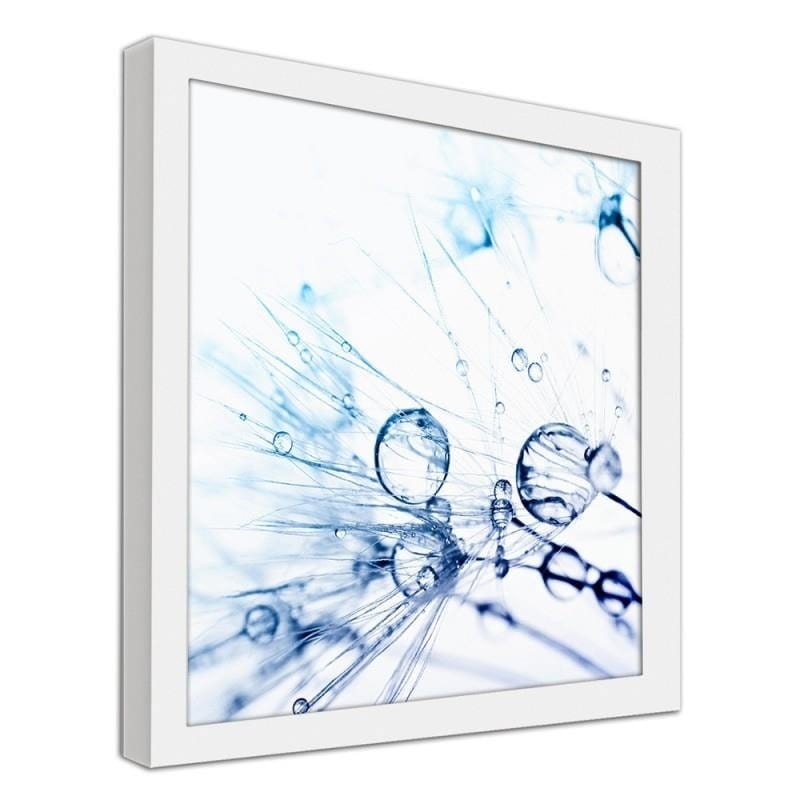 Glezna baltā rāmī - Water droplets on the blower 2 Home Trends DECO