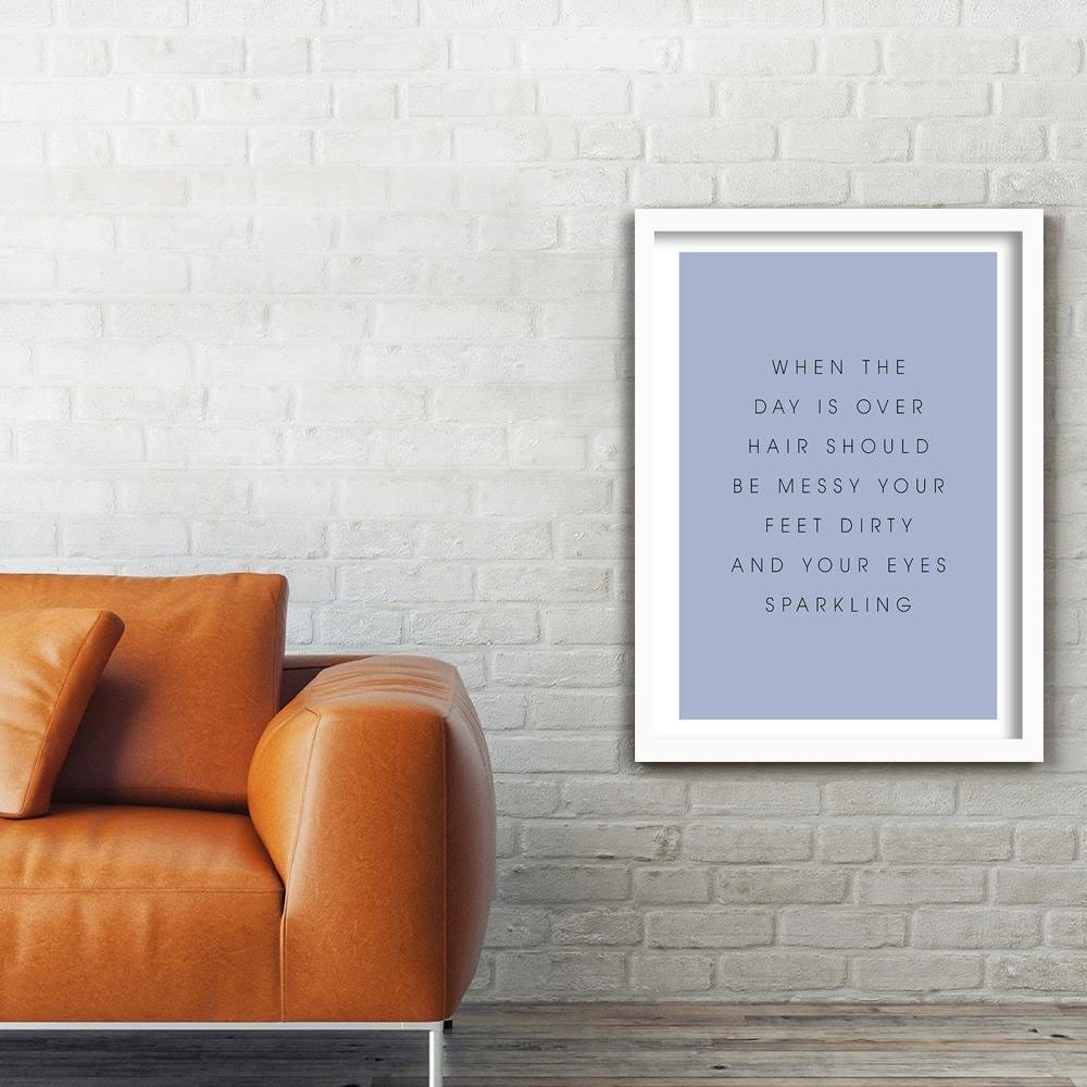 Glezna baltā rāmī - When The Day Ends Home Trends DECO