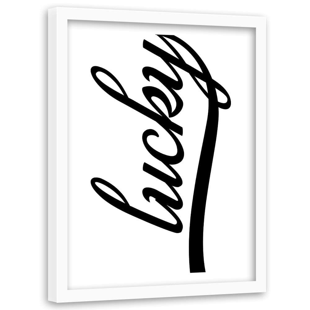 Glezna baltā rāmī - White Prosper Home Trends DECO