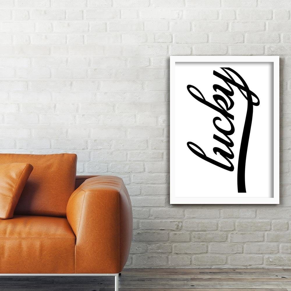 Glezna baltā rāmī - White Prosper Home Trends DECO