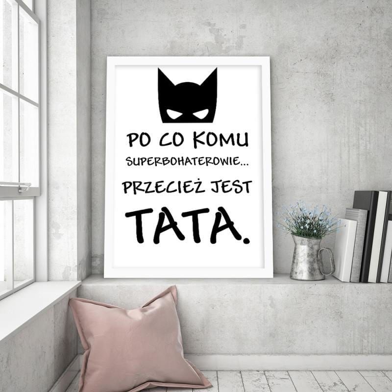 Glezna baltā rāmī - Why would anyone want superheroes Home Trends DECO