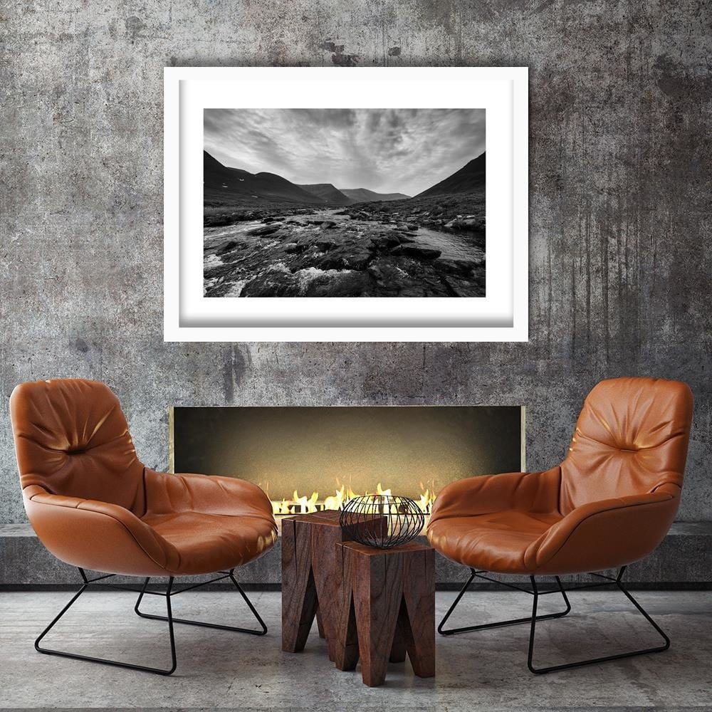 Glezna baltā rāmī - Wild River 2 Home Trends DECO