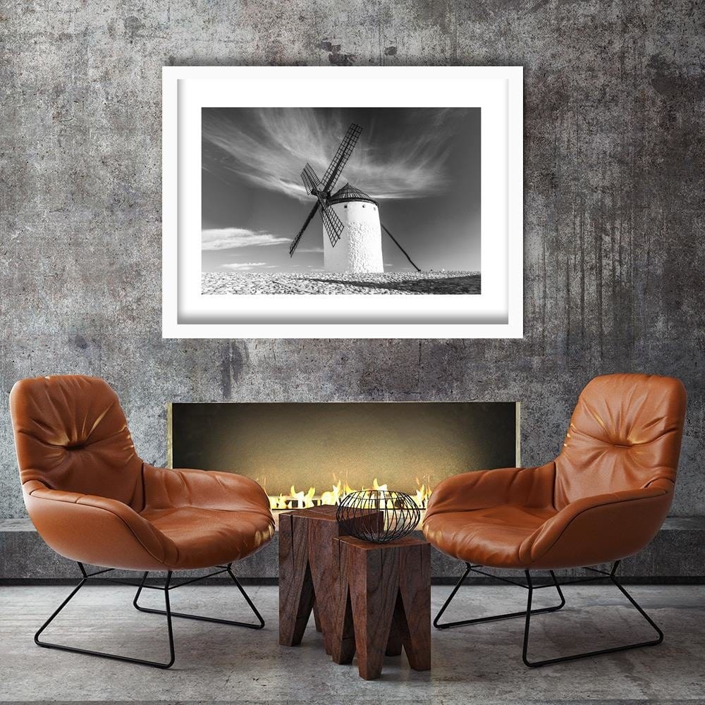 Glezna baltā rāmī - Windmill 2 Home Trends DECO