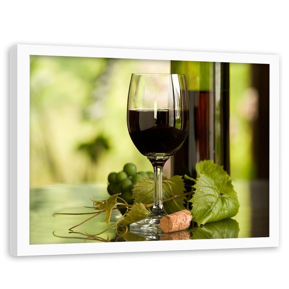 Glezna baltā rāmī - Wine And Herbs Home Trends DECO