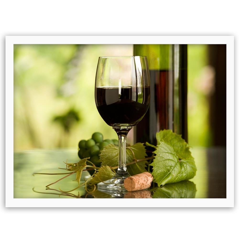 Glezna baltā rāmī - Wine And Herbs Home Trends DECO