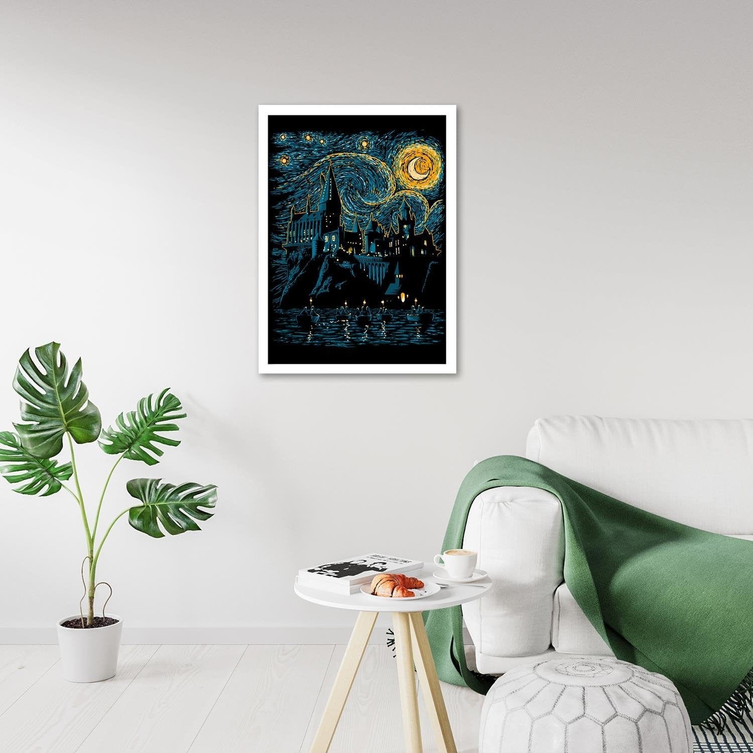 Glezna baltā rāmī - Wizard School Home Trends DECO