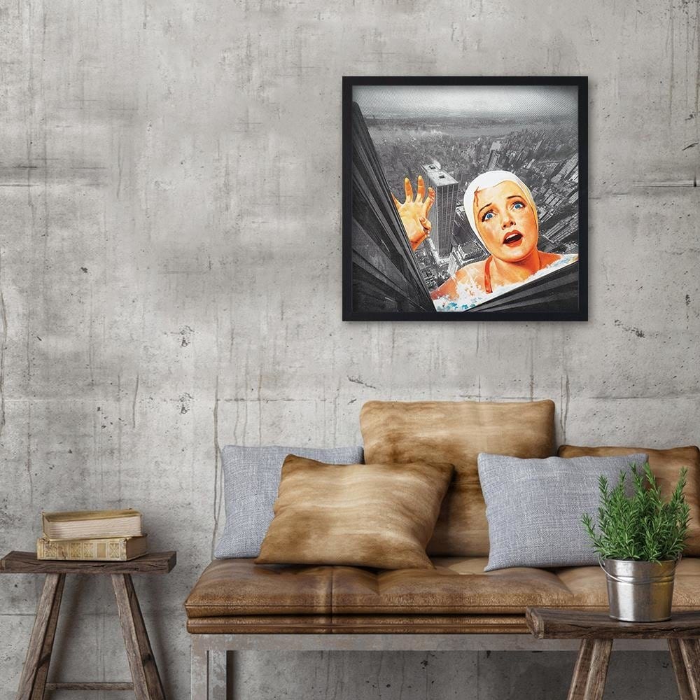 Glezna baltā rāmī - Woman In Bonnet Home Trends DECO