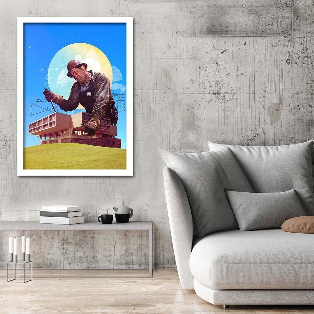 Glezna baltā rāmī - Working Collage Home Trends DECO