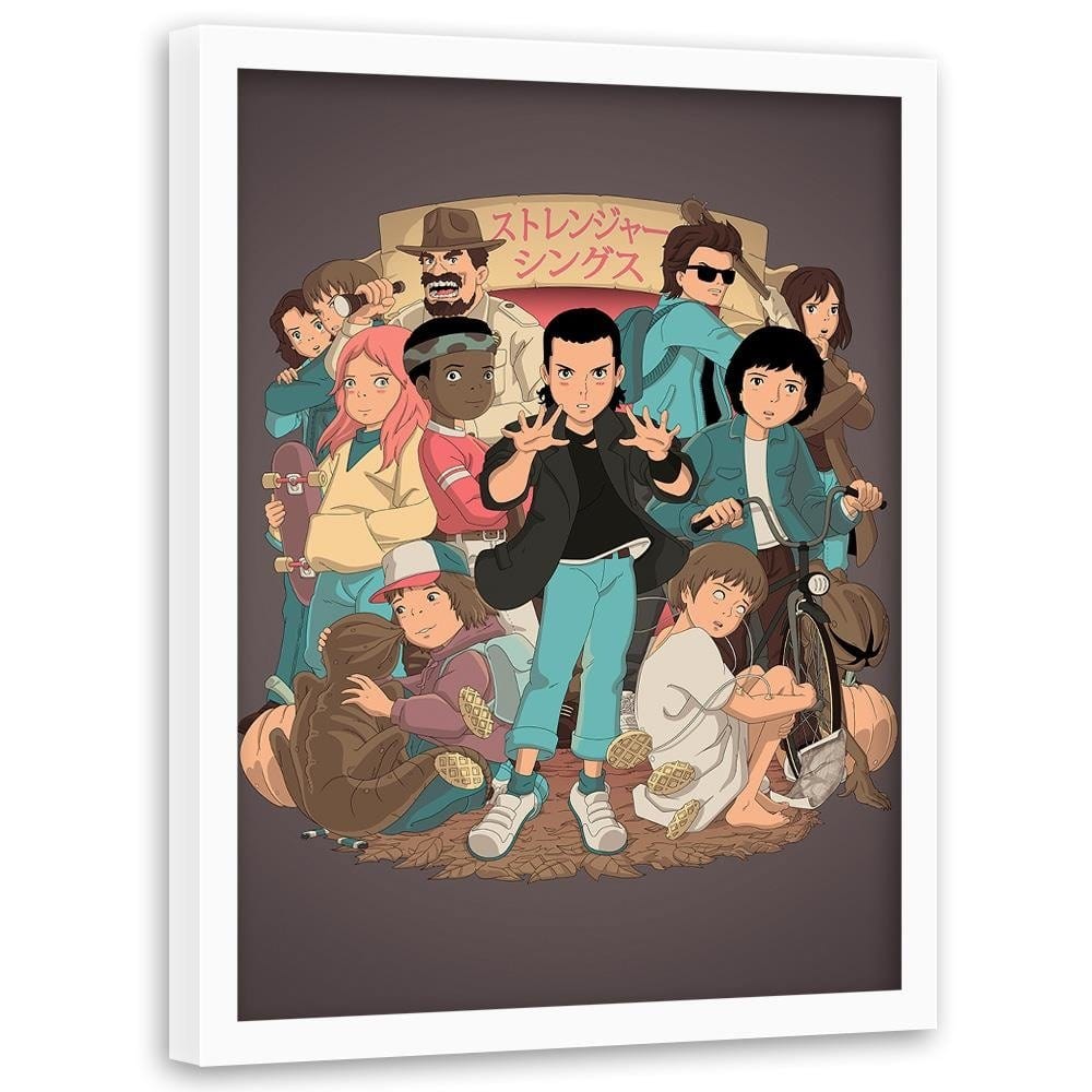 Glezna baltā rāmī - Young Heroes Home Trends DECO