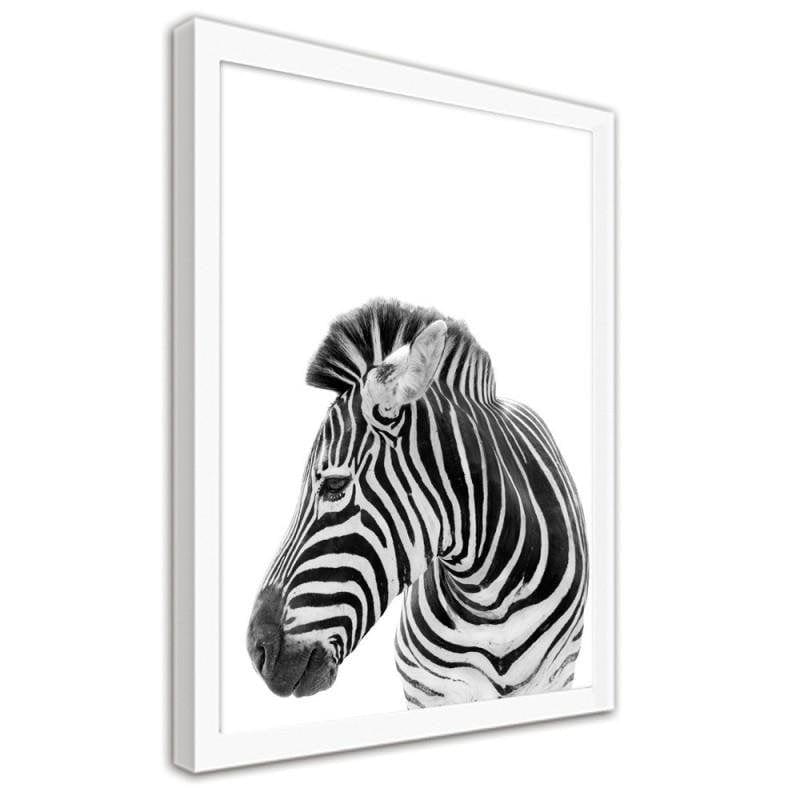 Glezna baltā rāmī - Zebra Home Trends DECO