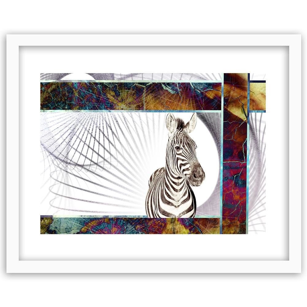 Glezna baltā rāmī - Zebra Home Trends DECO