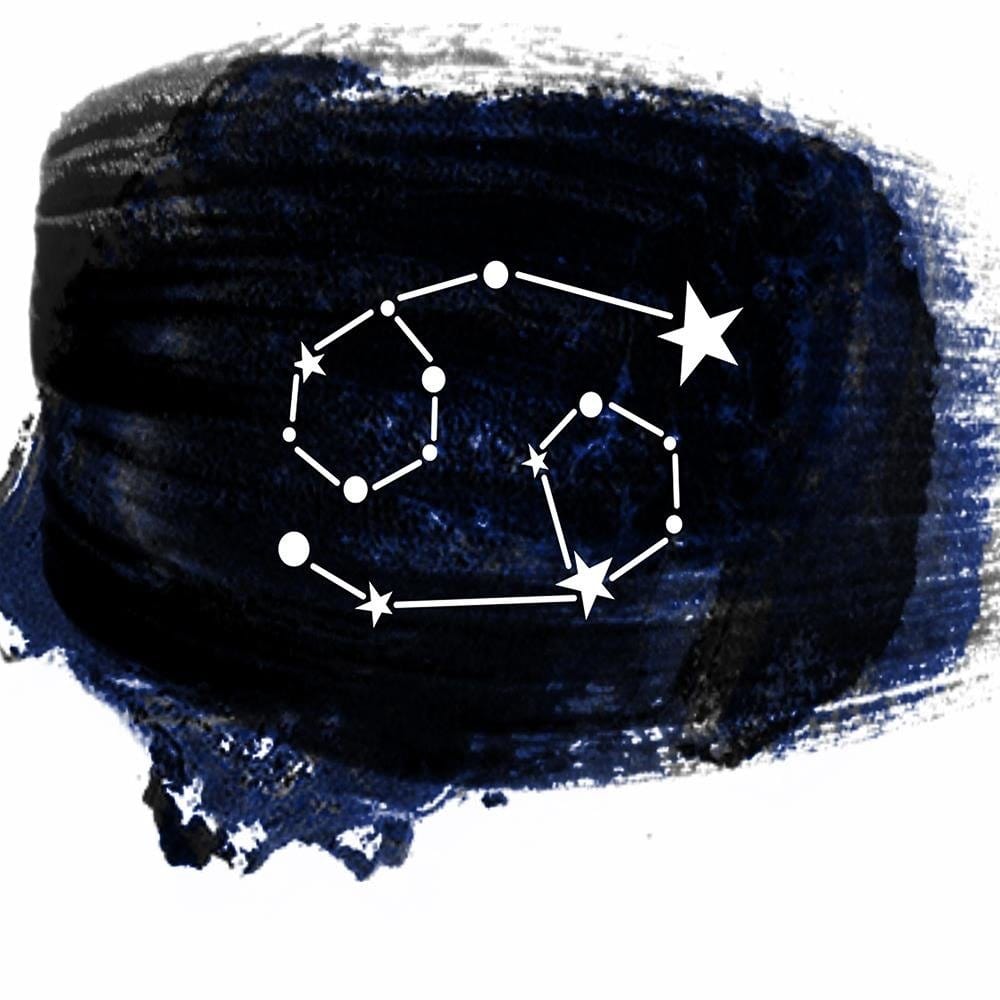 Glezna baltā rāmī - Zodiac Sign Cancer Home Trends DECO