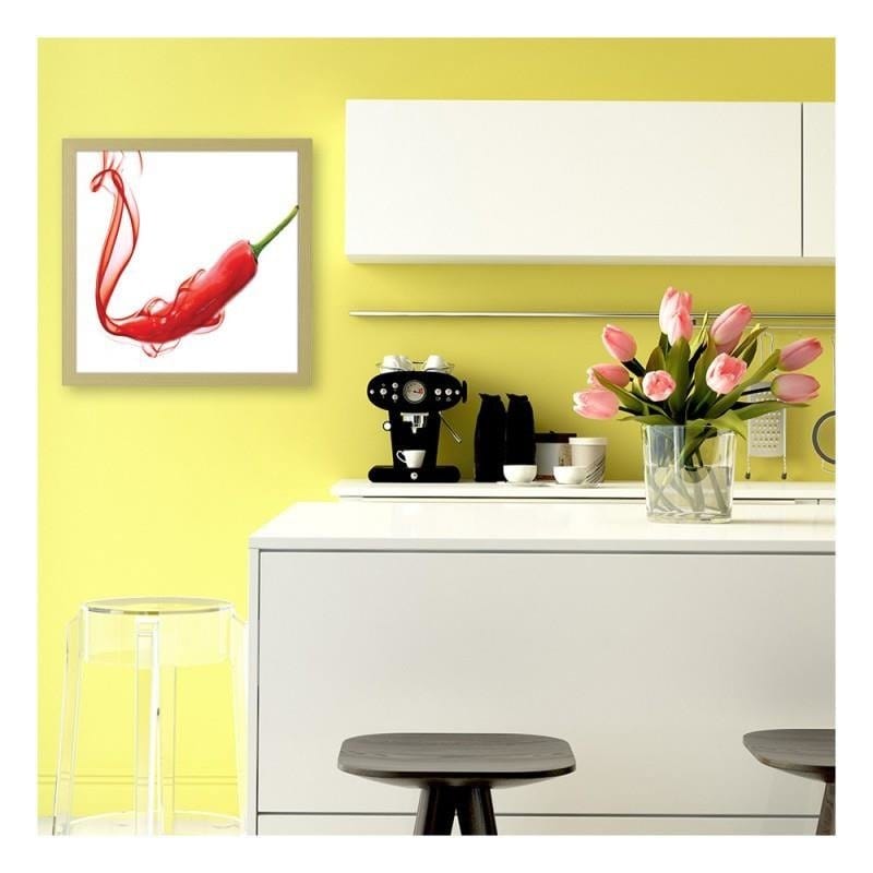 Glezna bēšā rāmī - Abstract chili pepper. Home Trends DECO