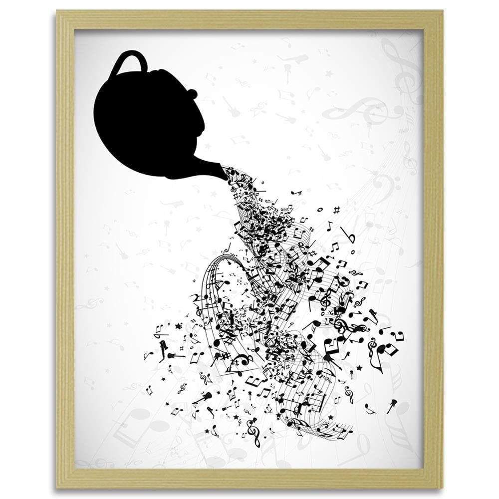 Glezna bēšā rāmī - Abstract Image Black And White Home Trends DECO