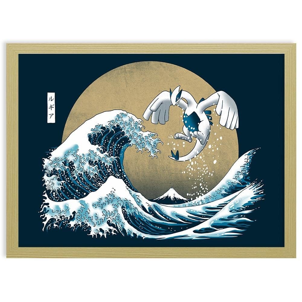 Glezna bēšā rāmī - Anime Fan Art Home Trends DECO